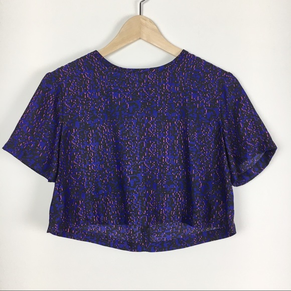 UO Silence and Noise Purple & Pink Crop Top XS - Picture 2 of 6